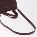 CHANEL Hand Bag Caviar Skin 2way Brown Silver CC Auth ka4946V-9