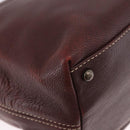 CHANEL Hand Bag Caviar Skin 2way Brown Silver CC Auth ka4946V-17