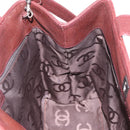 CHANEL Hand Bag Caviar Skin 2way Brown Silver CC Auth ka4946V-21