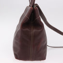 CHANEL Hand Bag Caviar Skin 2way Brown Silver CC Auth ka4946V-4