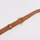 CELINE Macadam Canvas Shoulder Bag PVC Leather Brown Gold Auth ka4949A-8
