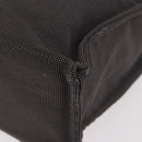 HERMES Her Line Her bag MM Hand Bag Canvas Gray Silver Auth ka4952A-11