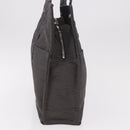 HERMES Her Line Her bag MM Hand Bag Canvas Gray Silver Auth ka4952A-4