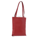 Miu Miu Tote Bag Leather Red Auth ka4953A-1