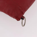 Miu Miu Tote Bag Leather Red Auth ka4953A-9