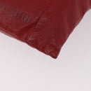 Miu Miu Tote Bag Leather Red Auth ka4953A-14