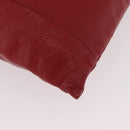 Miu Miu Tote Bag Leather Red Auth ka4953A-15