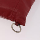 Miu Miu Tote Bag Leather Red Auth ka4953A-16