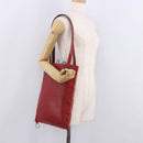 Miu Miu Tote Bag Leather Red Auth ka4953A-21