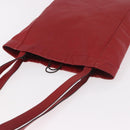 Miu Miu Tote Bag Leather Red Auth ka4953A-6