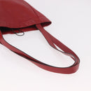 Miu Miu Tote Bag Leather Red Auth ka4953A-7