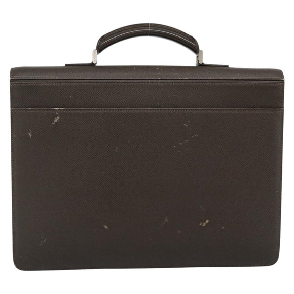 LOUIS VUITTON Taiga Robusto 1 Business Bag Grizzly M31058 LV Auth ka4954