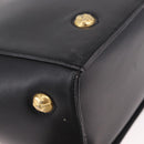 Salvatore Ferragamo Shoulder Bag Leather Black Gold Auth ka4956-11