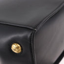 Salvatore Ferragamo Shoulder Bag Leather Black Gold Auth ka4956-13