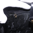 Salvatore Ferragamo Shoulder Bag Leather Black Gold Auth ka4956-20