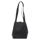 Salvatore Ferragamo Shoulder Bag Leather Black Gold Auth ka4956-3