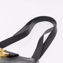 Salvatore Ferragamo Shoulder Bag Leather Black Gold Auth ka4956-9