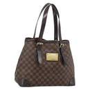 LOUIS VUITTON Damier Ebene Hampstead MM Tote Bag N51204 LV Auth ka4958-1
