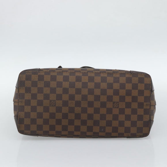 LOUIS VUITTON Damier Ebene Hampstead MM Tote Bag N51204 LV Auth ka4958