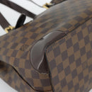LOUIS VUITTON Damier Ebene Hampstead MM Tote Bag N51204 LV Auth ka4958-16