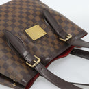 LOUIS VUITTON Damier Ebene Hampstead MM Tote Bag N51204 LV Auth ka4958-6