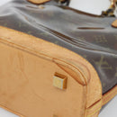 LOUIS VUITTON Monogram Vinyl Cava Amble PM Tote Bag Brown M92502 LV Auth ka4959-8