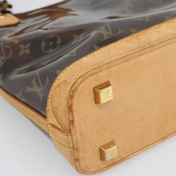 LOUIS VUITTON Monogram Vinyl Cava Amble PM Tote Bag Brown M92502 LV Auth ka4959
