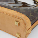 LOUIS VUITTON Monogram Vinyl Cava Amble PM Tote Bag Brown M92502 LV Auth ka4959-16