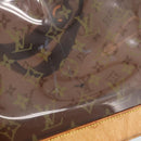 LOUIS VUITTON Monogram Vinyl Cava Amble PM Tote Bag Brown M92502 LV Auth ka4959-9