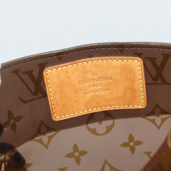 LOUIS VUITTON Monogram Vinyl Cava Amble PM Tote Bag Brown M92502 LV Auth ka4959