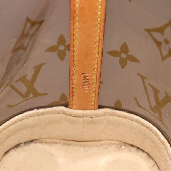 LOUIS VUITTON Monogram Vinyl Cava Amble PM Tote Bag Brown M92502 LV Auth ka4959