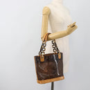 LOUIS VUITTON Monogram Vinyl Cava Amble PM Tote Bag Brown M92502 LV Auth ka4959-23