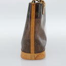 LOUIS VUITTON Monogram Vinyl Cava Amble PM Tote Bag Brown M92502 LV Auth ka4959-3