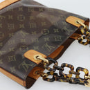LOUIS VUITTON Monogram Vinyl Cava Amble PM Tote Bag Brown M92502 LV Auth ka4959-6
