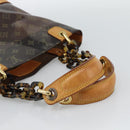 LOUIS VUITTON Monogram Vinyl Cava Amble PM Tote Bag Brown M92502 LV Auth ka4959-7