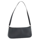Salvatore Ferragamo Gancini Shoulder Bag Leather Black Silver Auth ka4963-1
