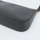 Salvatore Ferragamo Gancini Shoulder Bag Leather Black Silver Auth ka4963-10