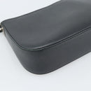 Salvatore Ferragamo Gancini Shoulder Bag Leather Black Silver Auth ka4963-11