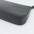 Salvatore Ferragamo Gancini Shoulder Bag Leather Black Silver Auth ka4963-12
