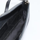 Salvatore Ferragamo Gancini Shoulder Bag Leather Black Silver Auth ka4963-16