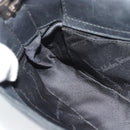 Salvatore Ferragamo Gancini Shoulder Bag Leather Black Silver Auth ka4963-17