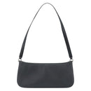 Salvatore Ferragamo Gancini Shoulder Bag Leather Black Silver Auth ka4963-2