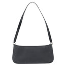 Salvatore Ferragamo Gancini Shoulder Bag Leather Black Silver Auth ka4963-3
