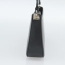 Salvatore Ferragamo Gancini Shoulder Bag Leather Black Silver Auth ka4963-5