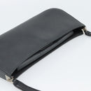 Salvatore Ferragamo Gancini Shoulder Bag Leather Black Silver Auth ka4963-6