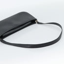 Salvatore Ferragamo Gancini Shoulder Bag Leather Black Silver Auth ka4963-7