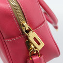 PRADA Hand Bag Saffiano Pink Gold Auth ka4966V-20