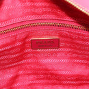 PRADA Hand Bag Saffiano Pink Gold Auth ka4966V-22
