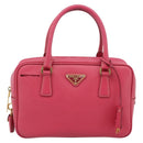 PRADA Hand Bag Saffiano Pink Gold Auth ka4966V-13