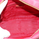 PRADA Hand Bag Saffiano Pink Gold Auth ka4966V-10